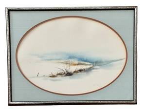 lot 16D image: Herb Hultgren Cove Ridge - Original Watercolor, Framed