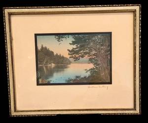 lot 28D image: Wallace Nutting Hand-Colored Platinotype Photograph