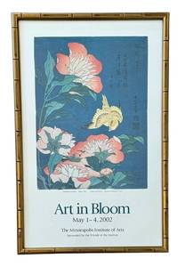 lot 66D image: O - Art in Bloom Poster - Minneapolis Institute of Arts 2002 Exhibition, 16 x 25, Framed