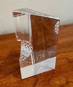 lot 71D image: Waterford Times Square 2000 Crystal Paperweight