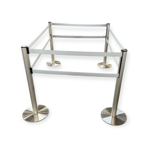 lot 33 image: Set of 4 Stanchions