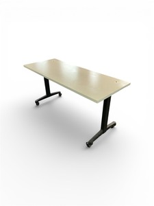 lot 51 image: 60 x 24 Table on Wheels