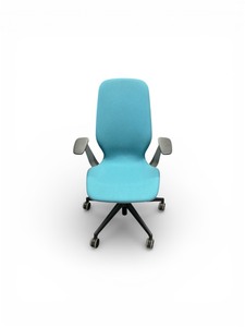lot 74 image: Steelcase SilQ Task Chair Turquoise Retails new for over $899