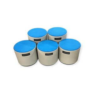 lot 79 image: Steelcase Turnstone Buoy Blue & Grey Seats that retail new for $395 each