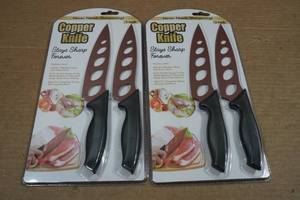 lot 101 image: Copper Knife Sets