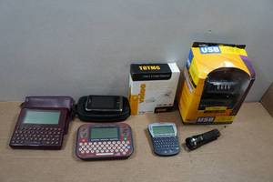 lot 122 image: Vintage Electronics - Digital Dictionaries, Bible & USB Port