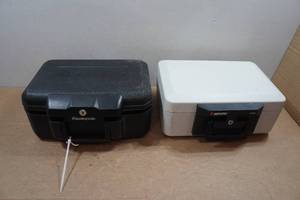 lot 125 image: 2 Sentry Safe Boxes - NO Keys