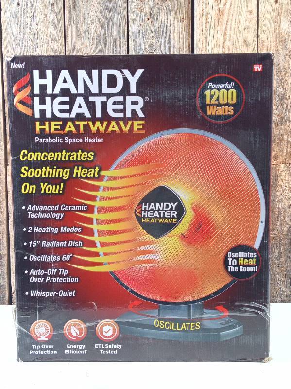 lot 1 image: Handy Heater Heatwave Parabolic Space Heater