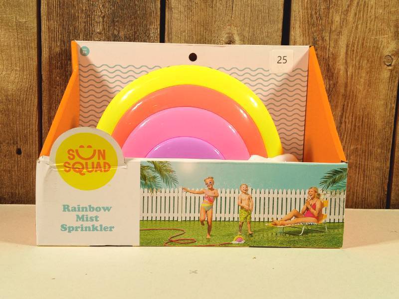 lot 25 image: Sun Squad Rainbow Play Sprinkler Kids Outdoor Toy Ages 3
