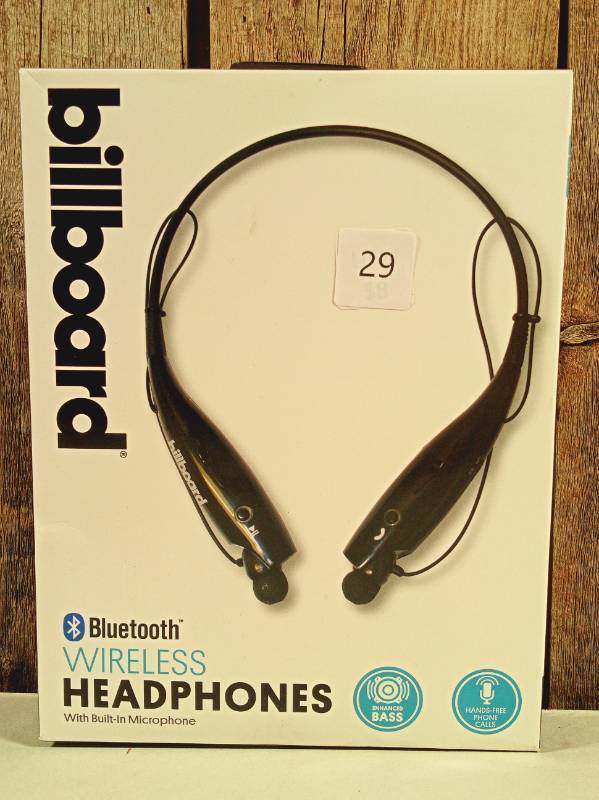 lot 29 image: Billboard Bluetooth Wireless Headphones with Microphone