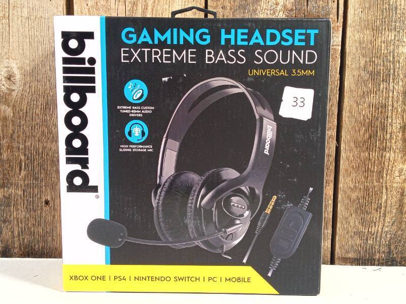 lot 33 image: Billboard Extreme Bass Sound Gaming Headset