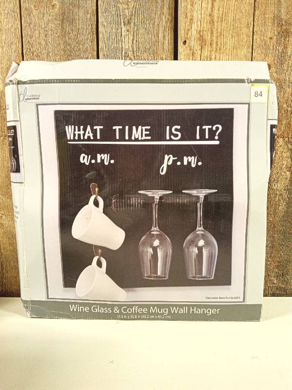 lot 84 image: Wine Glass & Coffee Mug Wall Hanger