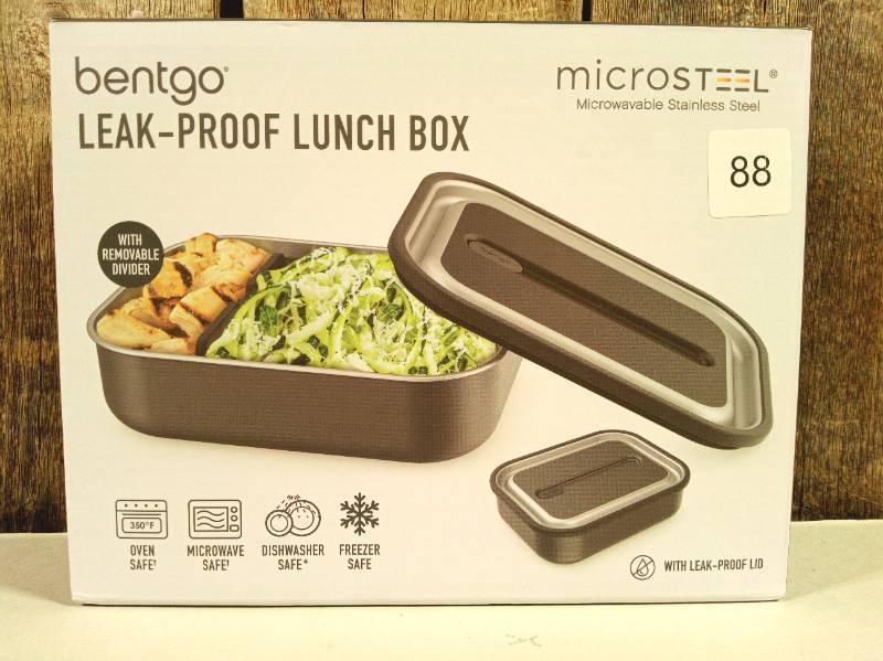 lot 88 image: Bentgo MicroSteel Leak-Proof Lunch Box