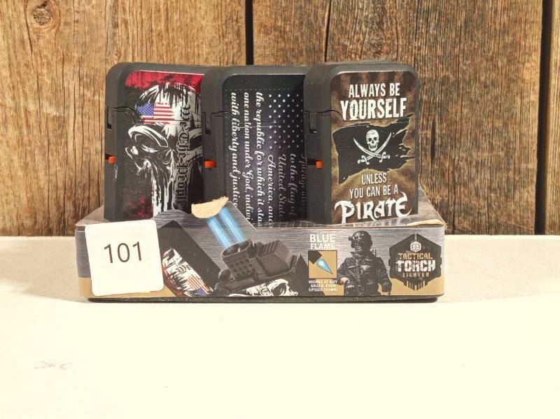 lot 103 image: Dual Torch Lighter- 12 Pieces