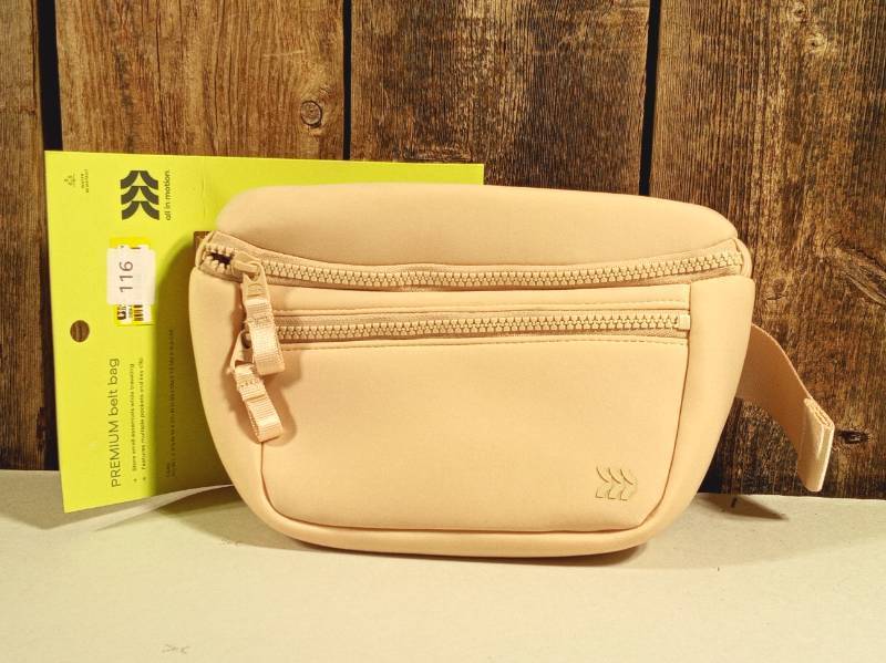 lot 116 image: Premium Belt Fanny Pack Bag TanCream