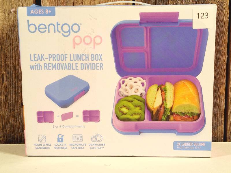lot 123 image: Bentgo Pop Leakproof Bento-Style Lunch Box with Removable Divider-3.4 Cup