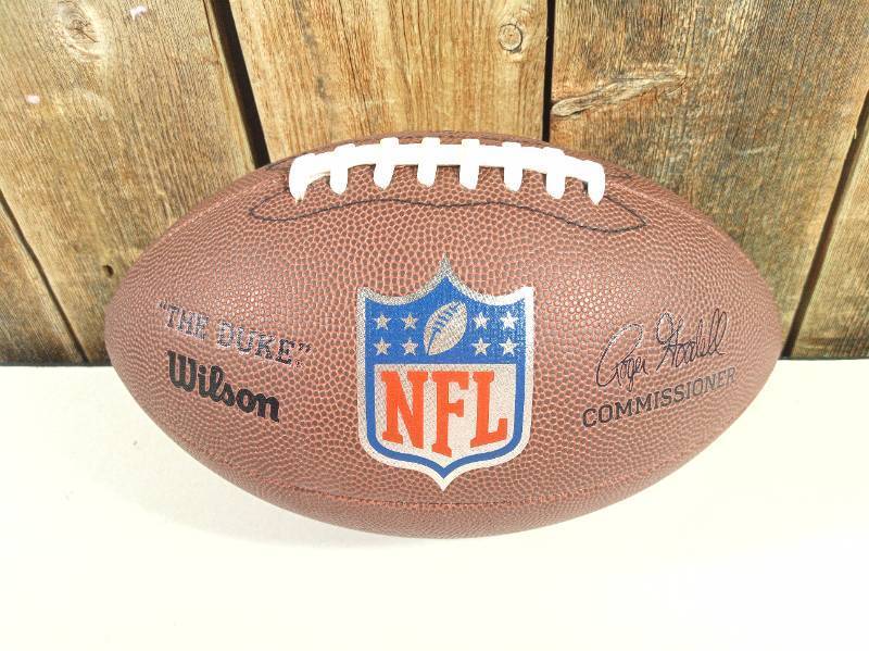 lot 149 image: Wilson The Duke Replica Football Regulation Size, Leather Composite, Butyl Bladder