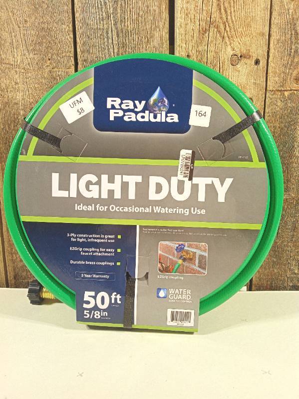 lot 164 image: Ray padula light duty 50 foot water hose