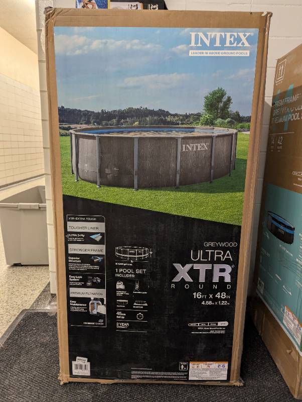 lot 60A image: Intex 16 x 48 Ultra XTR Frame Above Ground Pool