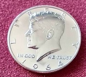 lot 19 image: 1964 Proof Kennedy Half Dollar