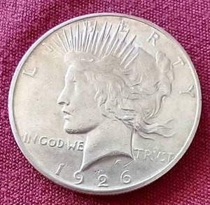 lot 103 image: 1926-S Peace Dollar