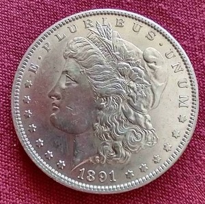 lot 117 image: 1891-S Morgan Dollar