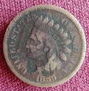 lot 128 image: 1859 Indian Penny - First Year