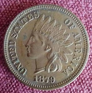 lot 141 image: NICE 1879 Indian Penny - Full Liberty