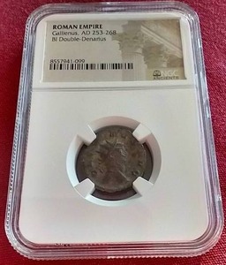 lot 142 image: 3rd Century Roman Empire Double-Denarius Ancient Coin - Awesome