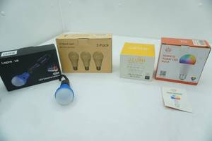 lot 82 image: UV Black Light LED 3pk, LED Camping Lights, LED Color Bulbs and more