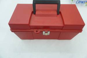 lot 105 image: New Condition Stack On Poly Toolbox with a few hardware contents