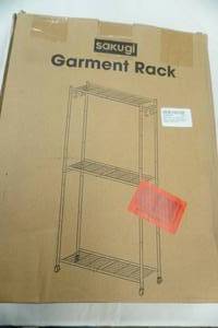 lot 110 image: NEW in Box. Garment Rack.
