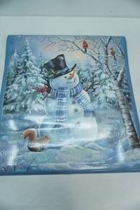 lot 130 image: NEW Winter Scene Magnetic Artwork. RefrigeratorDishwasher