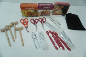 lot 146 image: NEW Grilling Planks, NEW Shellfish Tool, Crock-Pot Recipes