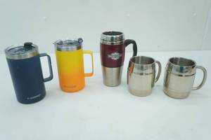 lot 149 image: Stainless Steel Coffee Mugs