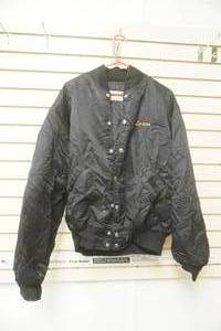lot 207 image: Vintage Satin Bomber Jacket. Birdie Size L.