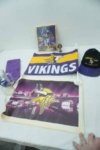 lot 272 image: Vintage Minnesota Vikings Collectibles
