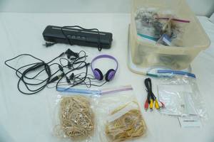 lot 300 image: Electronics and Storage Bin