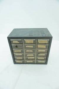 lot 349 image: Small Hardware Organizer and Contents