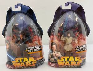 lot 46 image: Vintage STAR WARS Revenge Of The Sith Action Figures (New Old Stock)