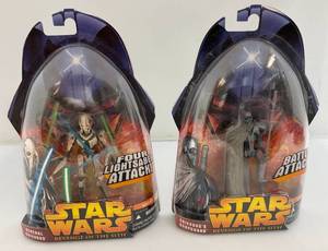 lot 49 image: Vintage STAR WARS Revenge Of The Sith Action Figures (New Old Stock)