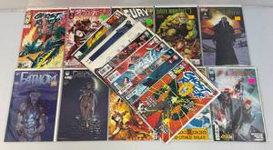 lot 89 image: Misc. Comics Including FLASH And More (Bagged And Carded)