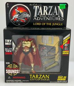 1995 TARZAN The Epic Adventures "Lord Of The Jungle" TARZAN City Of Gold Action Figure (NEW OLD STOCK)