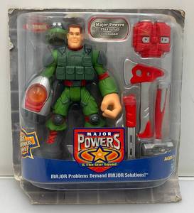 lot 160 image: 2003 Major Powers And The Star Squad Fisher Price Major Powers Squad Comander (New Old Stock)
