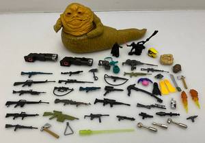lot 169 image: 1983 Star Wars Jabba The Hutt And Misc. Weapons