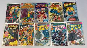 lot 179 image: Vintage Misc. 35 Cent Comics Including Action Comics And More (Bagged And Carded)