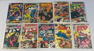 lot 180 image: Vintage Misc. 35 Cent Comics Including SUPERMAN And More (Bagged And Carded)