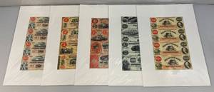 lot 237 image: Misc. Bank Note Prints Unframed