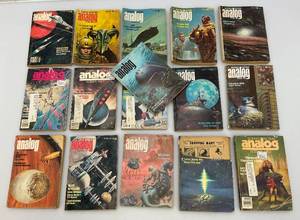 lot 241 image: Vintage 1960s-1970s Science Fiction Analog Science Fact Books (Very Cool)