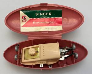 lot 245 image: Vintage Singer Buttonholer In Original Packaging (Lightly Used)
